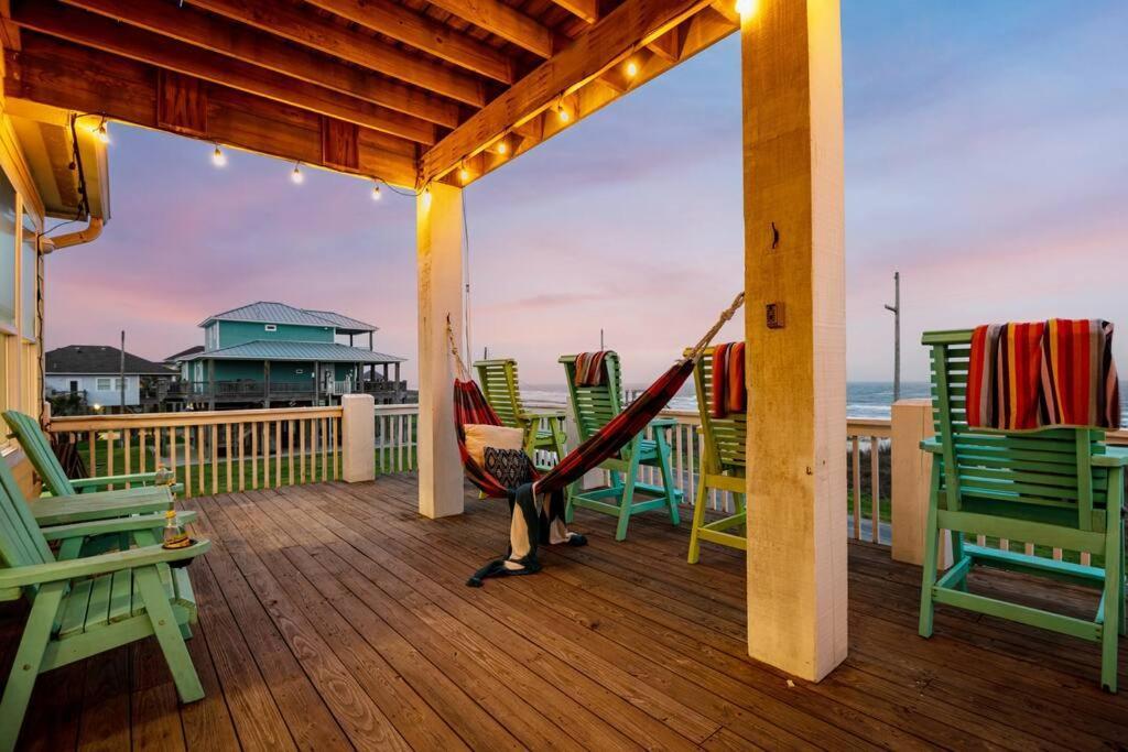 Beachfront*Spectacular View*4 Bd*Sleeps 14 Villa Bolivar Peninsula Exterior foto