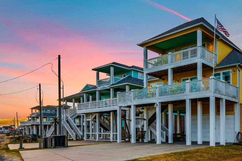 Beachfront*Spectacular View*4 Bd*Sleeps 14 Villa Bolivar Peninsula Exterior foto